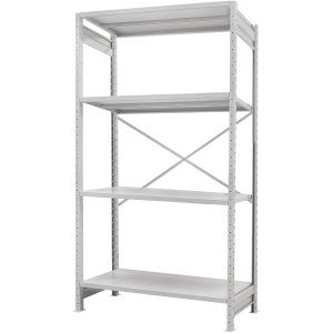 Стеллаж ПС 1500x600x1500 (4 полки) основной (150 кг на полку)