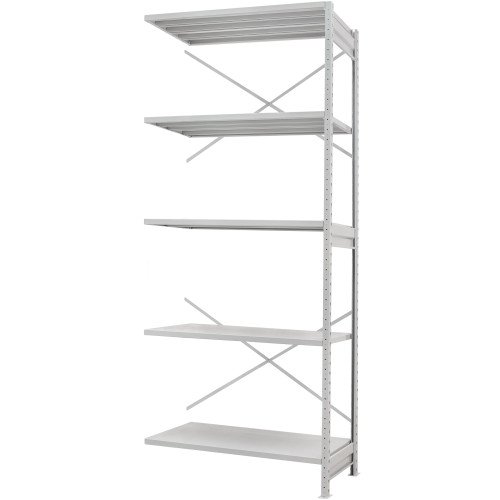 Стеллаж ПС 1000x600x2000 (5 полок) приставной (250 кг на полку)