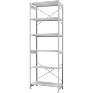 Стелаж ПС 1500x600x2500 (6 полиць) основний (150 кг на полицю)