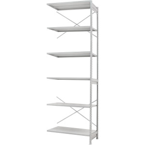 Стелаж ПС 1150x500x2500 (6 полиць) приставний (150 кг на полицю)