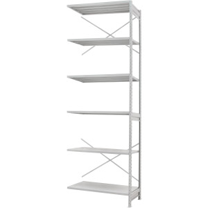 Стеллаж ПС 1150x600x2500 (6 полок) приставной (250 кг на полку)