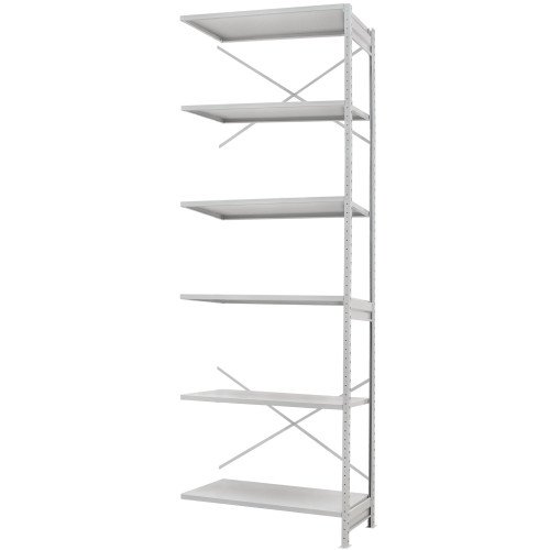 Стеллаж ПС 1000x300x2500 (6 полок) приставной (100 кг на полку)