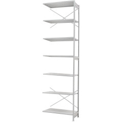 Стелаж ПС 1500x600x3000 (7 полиць) приставний (250 кг на полицю)
