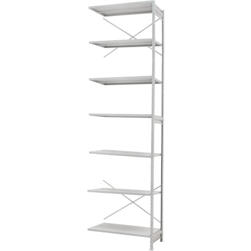 Стеллаж ПС 1500x300x3000 (7 полок) приставной (150 кг на полку)