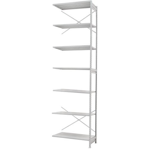 Стеллаж ПС 1150x600x3000 (7 полок) приставной (250 кг на полку)