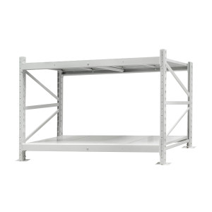 Стеллаж ПСТ 1200x800x1500 (2 уровня, полки металл) основной (0-400 кг на уровень)