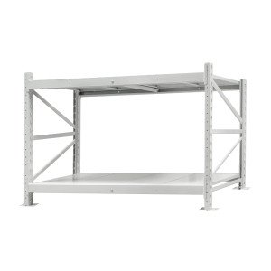 Стеллаж ПСТ 1200x800x1500 (2 уровня, полки металл) основной (0-400 кг на уровень)