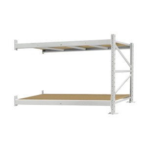 Стеллаж ПСТ 1200x800x1500 (2 уровня, ДСП) приставной (0-300 кг на уровень)