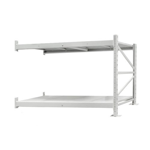 Стеллаж ПСТ 1800x700x1500 (2 уровня, полки металл) приставной (0-400 кг на уровень)