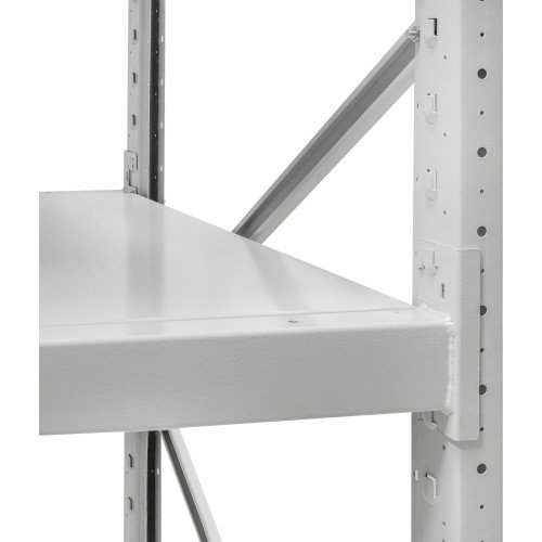 Стеллаж ПСТ 1200x700x1500 (2 уровня, полки металл) основной (0-400 кг на уровень)