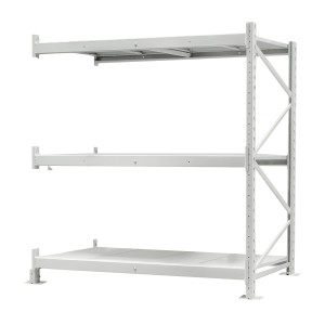 Стеллаж ПСТ 1800x900x2000 (3 уровня, полки металл) приставной (0-400 кг на уровень)