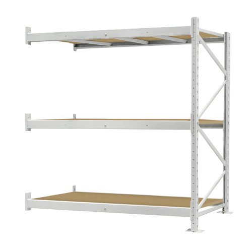 Стеллаж ПСТ 1200x800x2000 (3 уровня, ДСП) приставной (0-300 кг на уровень)