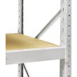 Стеллаж ПСТ 1200x800x2000 (3 уровня, ДСП) приставной (0-300 кг на уровень)