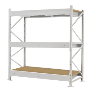 Стеллаж ПСТ 1800x900x2000 (3 уровня, ДСП) основной (300-400 кг на уровень)