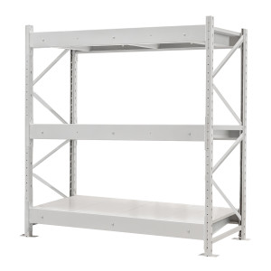 Стеллаж ПСТ 1800x900x2000 (3 уровня, полки металл) основной (400-800 кг на уровень)