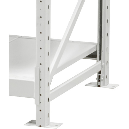 Стеллаж ПСТ 1500x800x2500 (4 уровня, полки металл) приставной (0-400 кг на уровень)