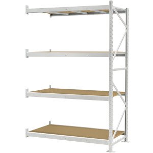 Стеллаж ПСТ 1200x900x2500 (4 уровня, ДСП) приставной (0-300 кг на уровень)