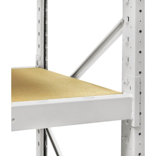 Стеллаж ПСТ 1500x900x2500 (4 уровня, ДСП) приставной (0-300 кг на уровень)