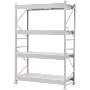 Стеллаж ПСТ 1200x1000x2500 (4 уровня, полки металл) основной (400-800 кг на уровень)