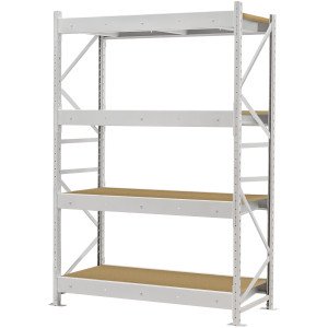 Стеллаж ПСТ 1200x900x2500 (4 уровня, ДСП) основной (300-400 кг на уровень)