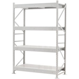 Стеллаж ПСТ 1200x900x2500 (4 уровня, полки металл) основной (400-800 кг на уровень)