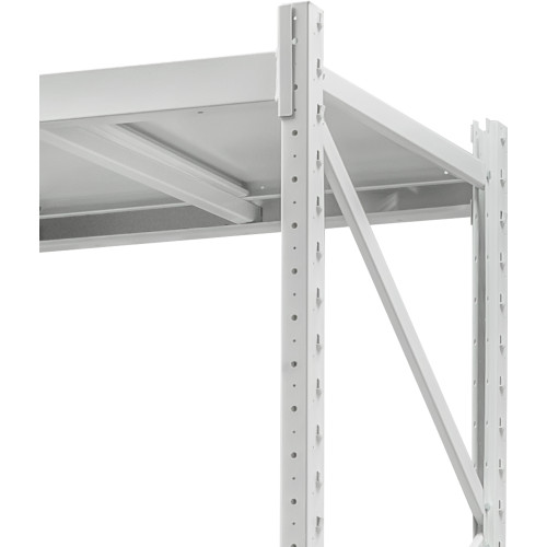 Стеллаж ПСТ 1800x700x3000 (5 уровня, полки металл) приставной (0-400 кг на уровень)