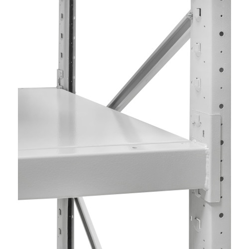 Стеллаж ПСТ 1800x700x3000 (5 уровня, полки металл) приставной (0-400 кг на уровень)