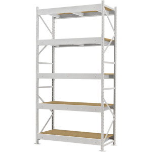 Стеллаж ПСТ 1800x700x3000 (5 уровня, ДСП) основной (300-400 кг на уровень)