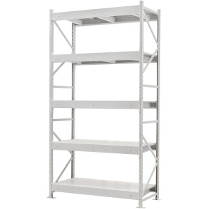 Стеллаж ПСТ 1800x700x3000 (5 уровня, полки металл) основной (400-800 кг на уровень)