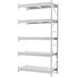 Стеллаж ПСТ 1200x700x3000 (5 уровня, полки металл) приставной (400-800 кг на уровень)