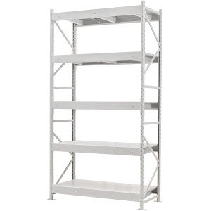 Стеллаж ПСТ 1800x900x3000 (5 уровня, полки металл) основной (400-800 кг на уровень)