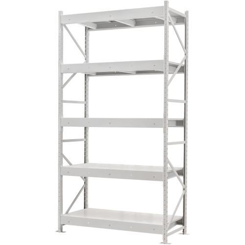 Стеллаж ПСТ 1800x900x3000 (5 уровня, полки металл) основной (400-800 кг на уровень)