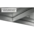 Стеллаж металлический 3 полки, на зацепах, 80кг на полку, СТ 910×920×460, Цинк