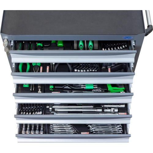 Тележка ТУ 6МС Мастер с инструментом 227 единиц