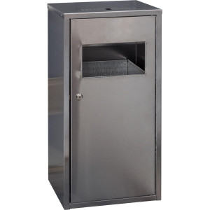 Урна с пепельницей н/ж 30 л