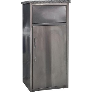 Урна нержавеющая (AISI 304) с гранитной столешницей