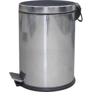 Урна с педалью н/ж 12 л.