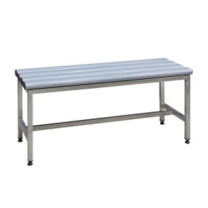 Скамейка с нержавеющим каркасом С-1000П (AISI 304)