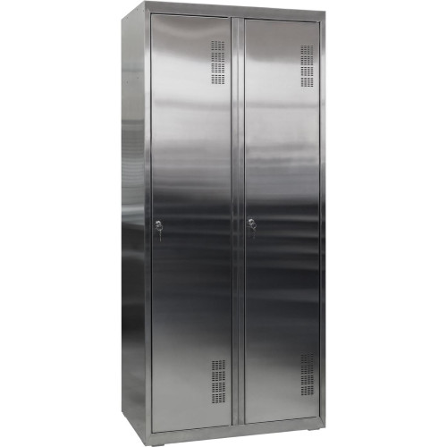 Шкаф для одежды нержавеющий ШОМ-400/2 (AISI 304)