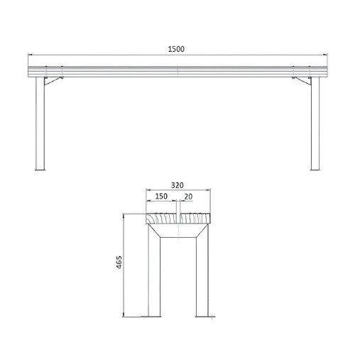 Скамья садовая "Лада"