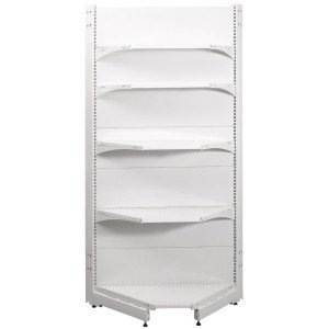 Торговые стеллажи для внутреннего угла 90˚