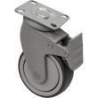 Колесо 3093-100 пов. з гальмом на платформі (пластиковий кронштейн)