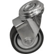 Колесо 3015А-50 поворотное без тормоза, кронштейн в отверстие.