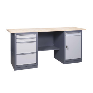 Верстак серії ПРОФІ 41 2М2Б/МД Ф