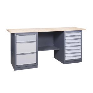 Верстак серії ПРОФІ 41 С2Б/8М Ф