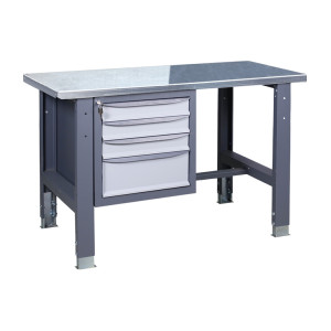 Верстак слесарный на стационарных регулируемых опорах ВР 21 3МС О(2,0)