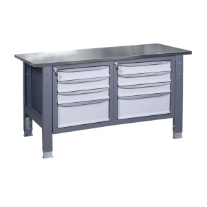 Верстак слесарный на стационарных регулируемых опорах ВР 31 3МС/3МС Н