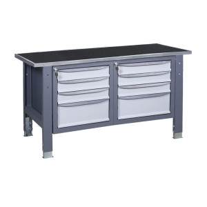 Верстак слесарный на стационарных регулируемых опорах ВР 31 3МС/3МС R