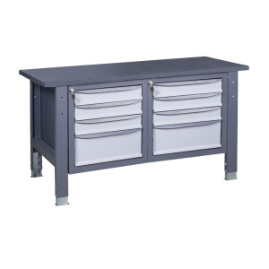 Верстак слесарный на стационарных регулируемых опорах ВР 31 3МС/3МС Ч