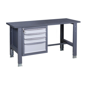 Верстак слесарный на стационарных регулируемых опорах ВР 31 3МС Ч